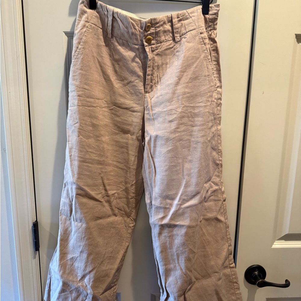 Vince Tan Crop Flare Pants